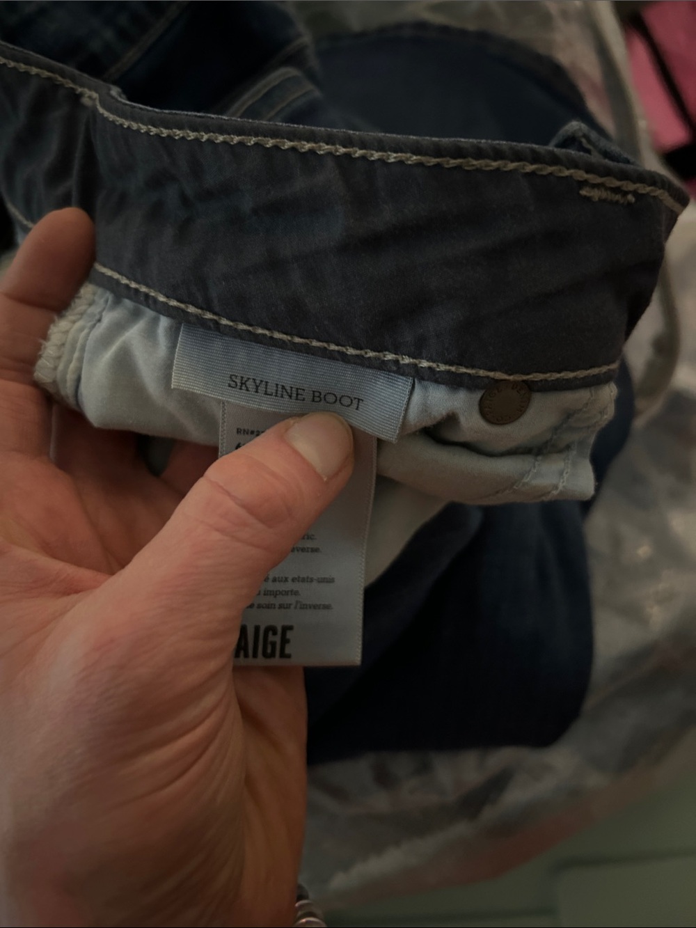 Paige bootcut size 27 low rise jean - Picture 8 of 8